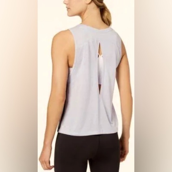 🆕 CALVIN KLEIN Women's Performance Open Back Cropped Training Tank Top size M - Picture 2 of 8